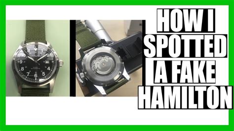 fake hamilton military watch|Real vs. Fake .